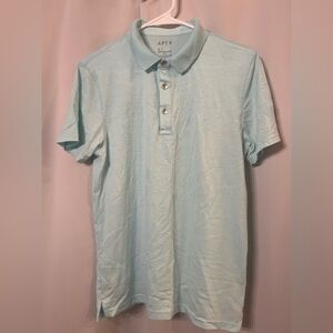 Apt. 9 Soft Aqua Subtle Striped Men's Polo Shirt